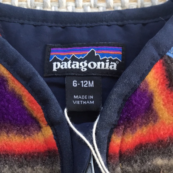 Patagonia Fleece Overalls (size 6-12m) - Picture 3 of 3